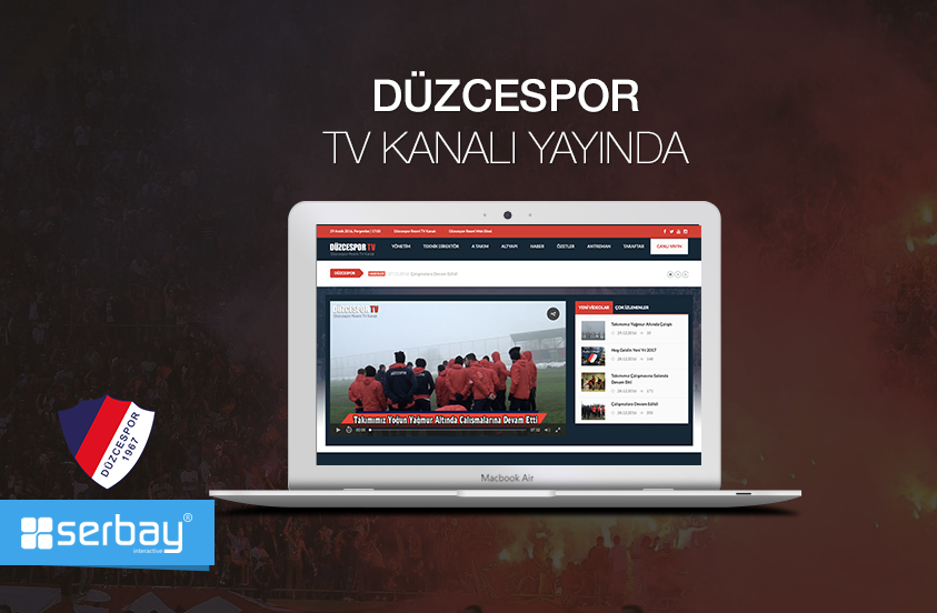 Düzcespor'a yeni yıl hediyemiz var :) Düzcespor Kulübü için hazırladığımız resmi TV kanalını yayına aldık. Yılın son projesi: www.duzcespor.tv