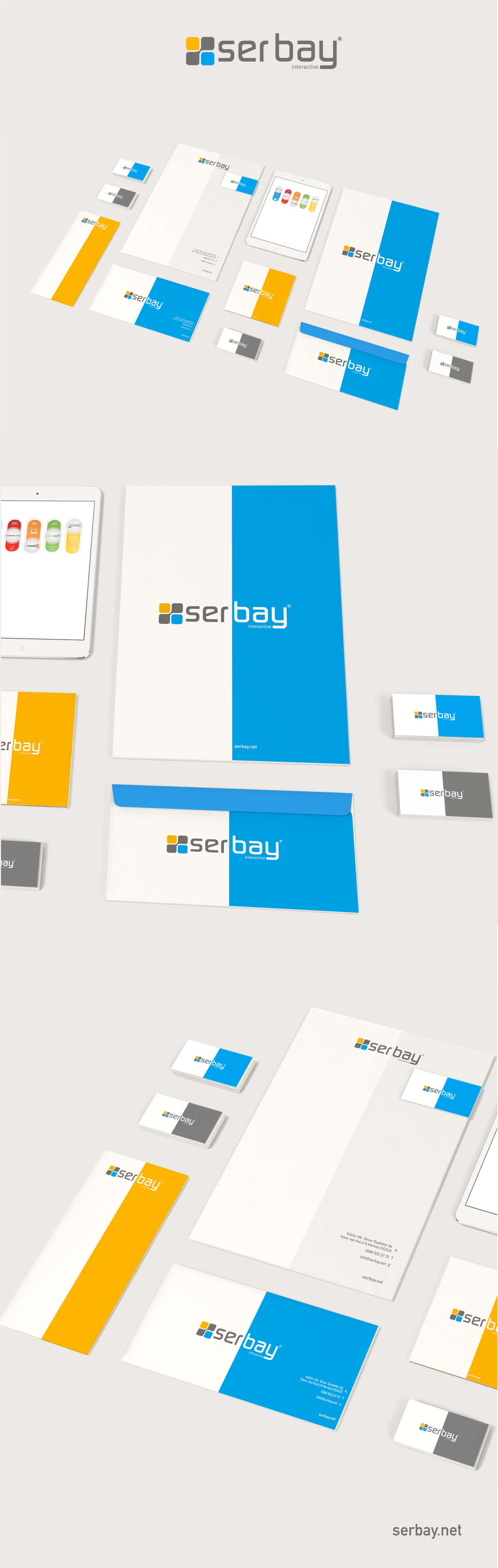 Serbay Interactive kurumsal kimlik çalışmamız.