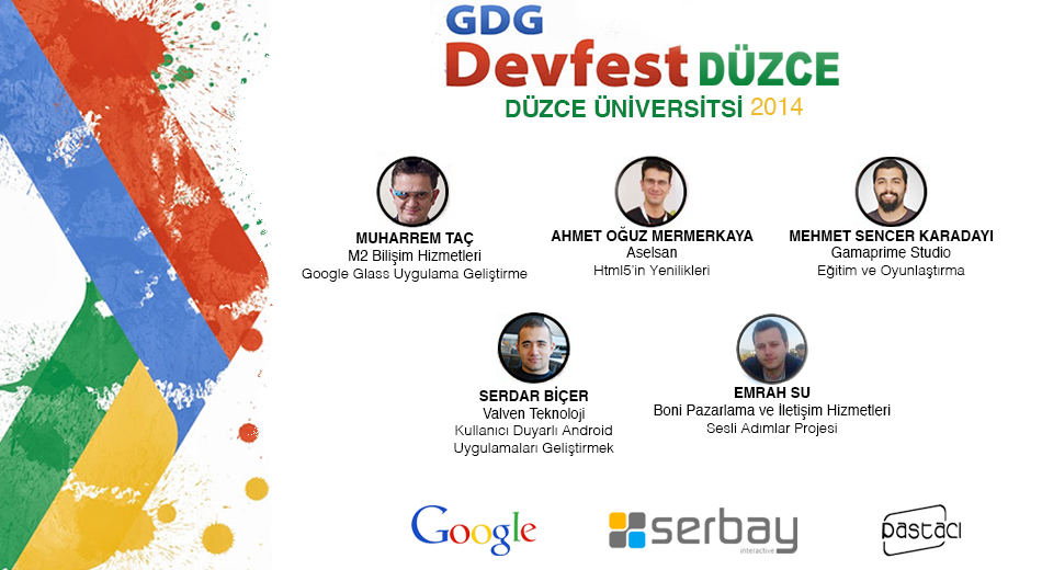 GDG DevFest Düzce konuşmacıları.