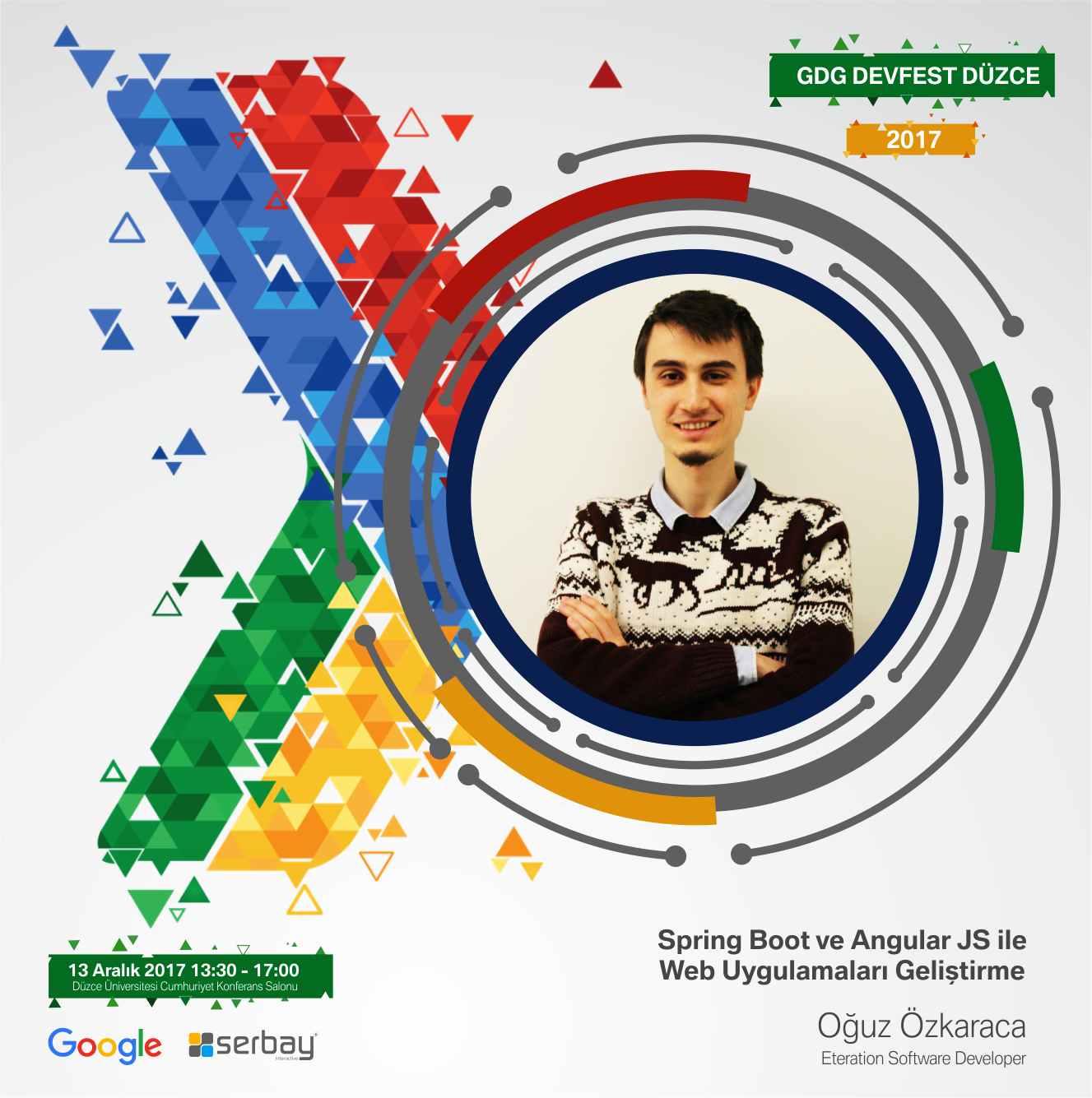 Eteration Software Developer Oğuz Özkaraca, Spring Boot ve Angular JS ile Web Uygulamaları Geliştirme konusunda sunum yapacaktır.