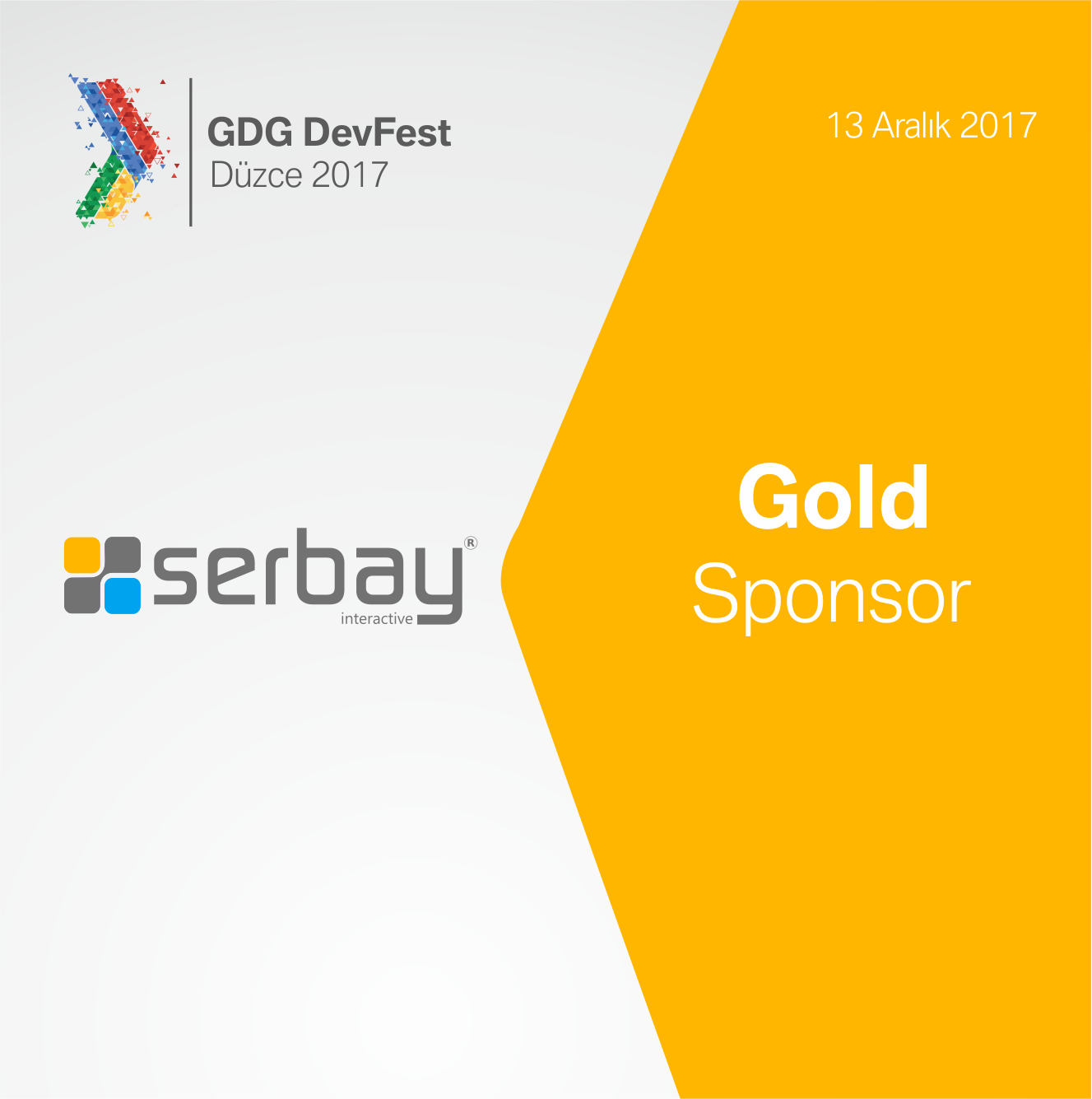 GDG DevFest Düzce 2017 Gold Sponsor: Serbay Interactive