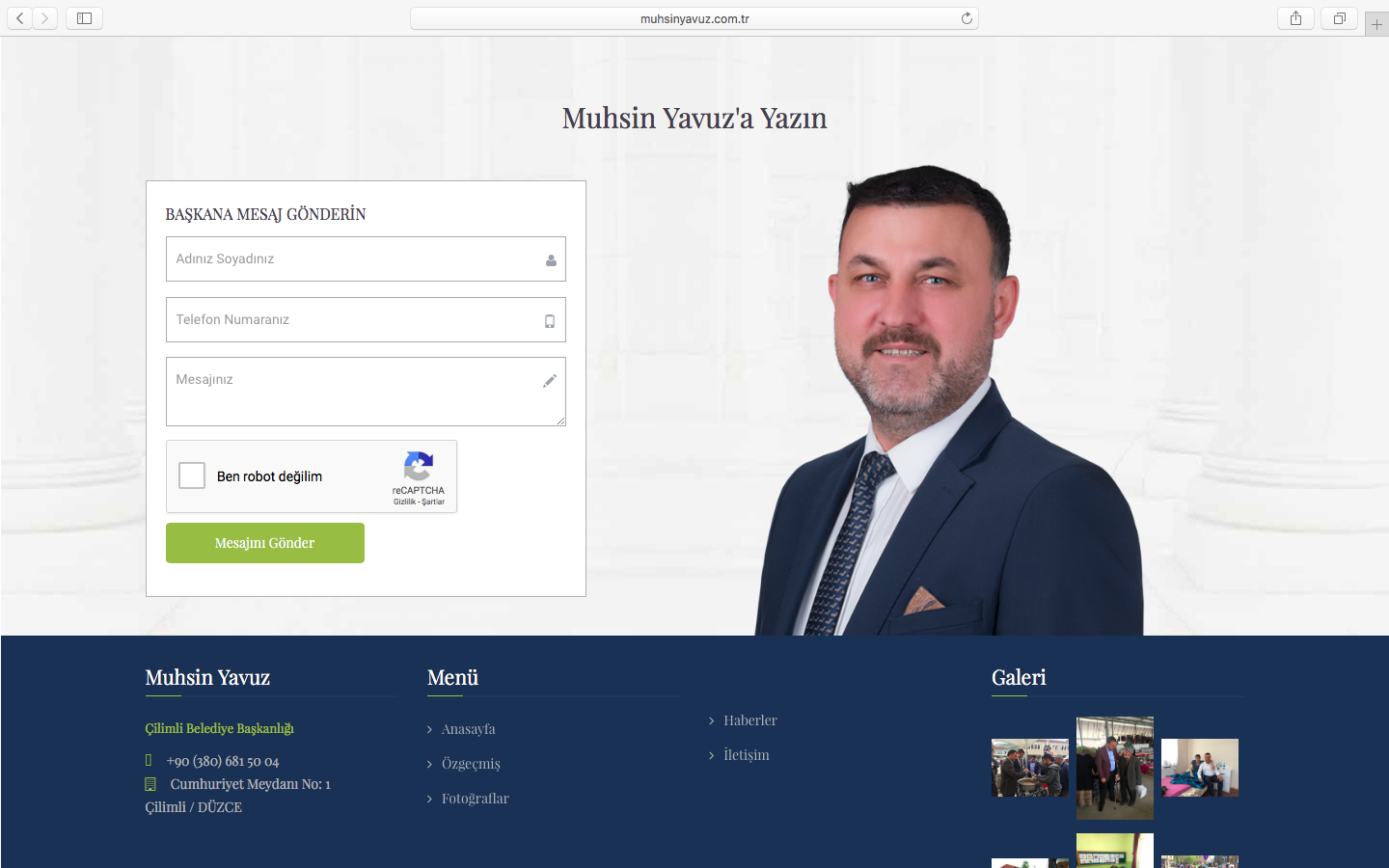 MuhsinYavuz - Çilimli Belediyesi Başkanı