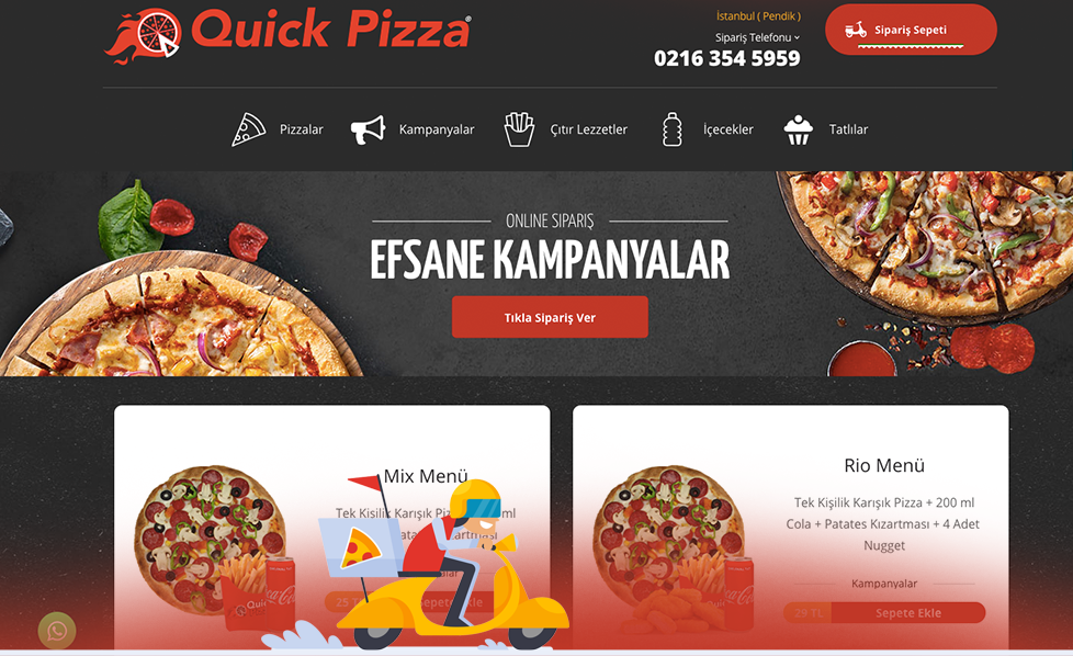 Quick Pizza Yenilendi