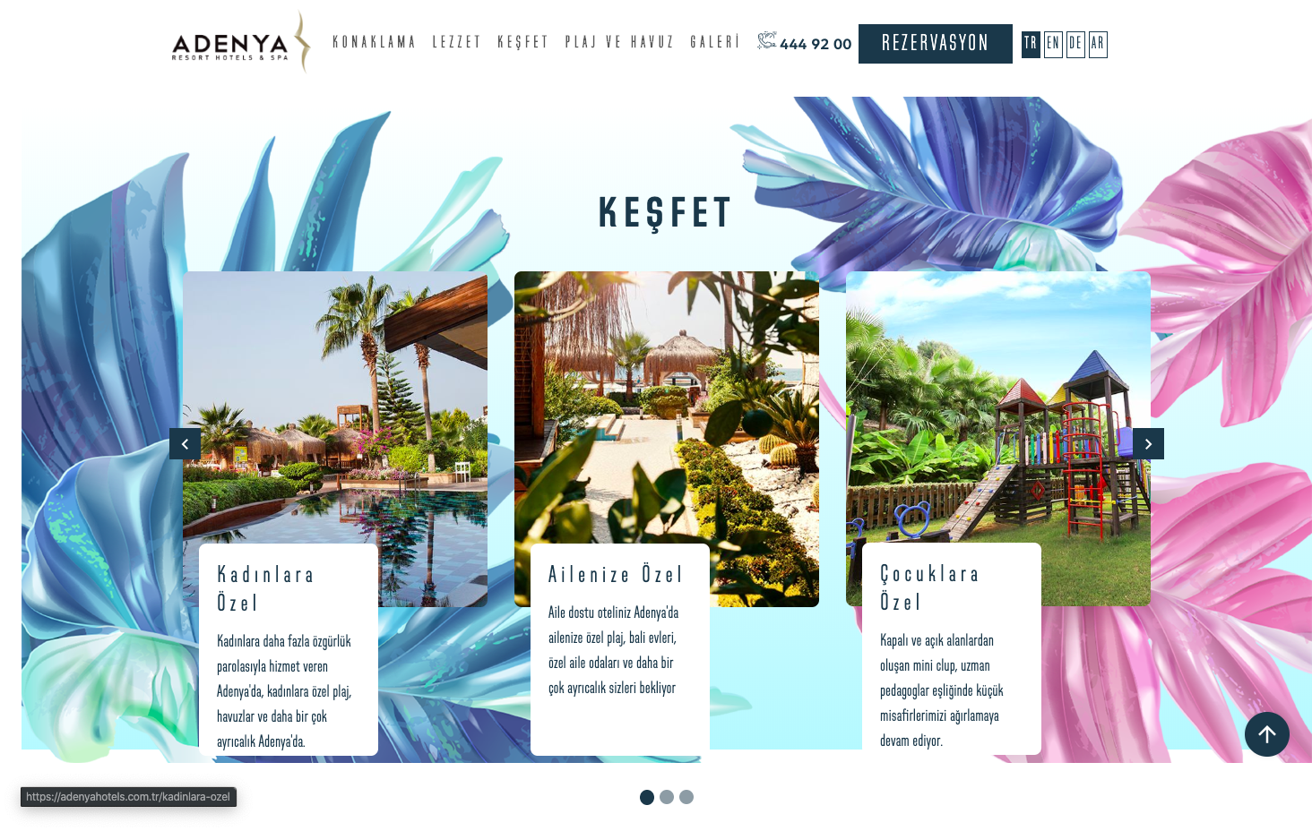 Adenya Hotels Web Sitesi Yayında