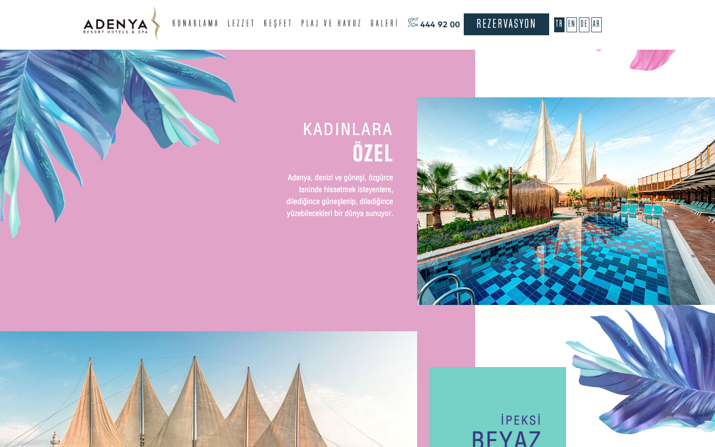 Adenya Hotels Web Sitesi Yayında