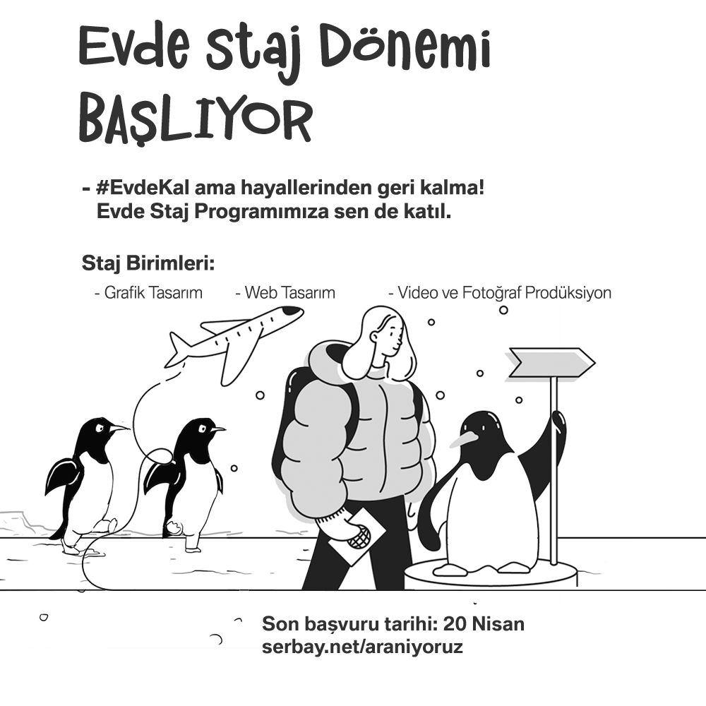 #EvdeKal ama hayallerinden geri kalma! Evde Staj Programımıza sen de katıl. Son başvuru 20 Nisan Başvurular <a href=